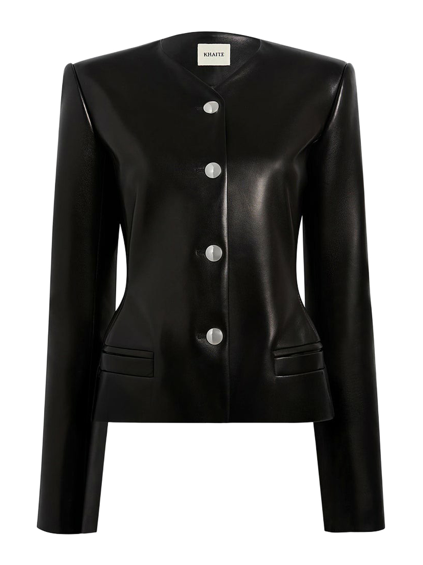 NARA LEATHER PEPLUS JACKET 6215729200 (KHAITE / レザー&ファージャケット・コート ) | KHAITE (ケイト)