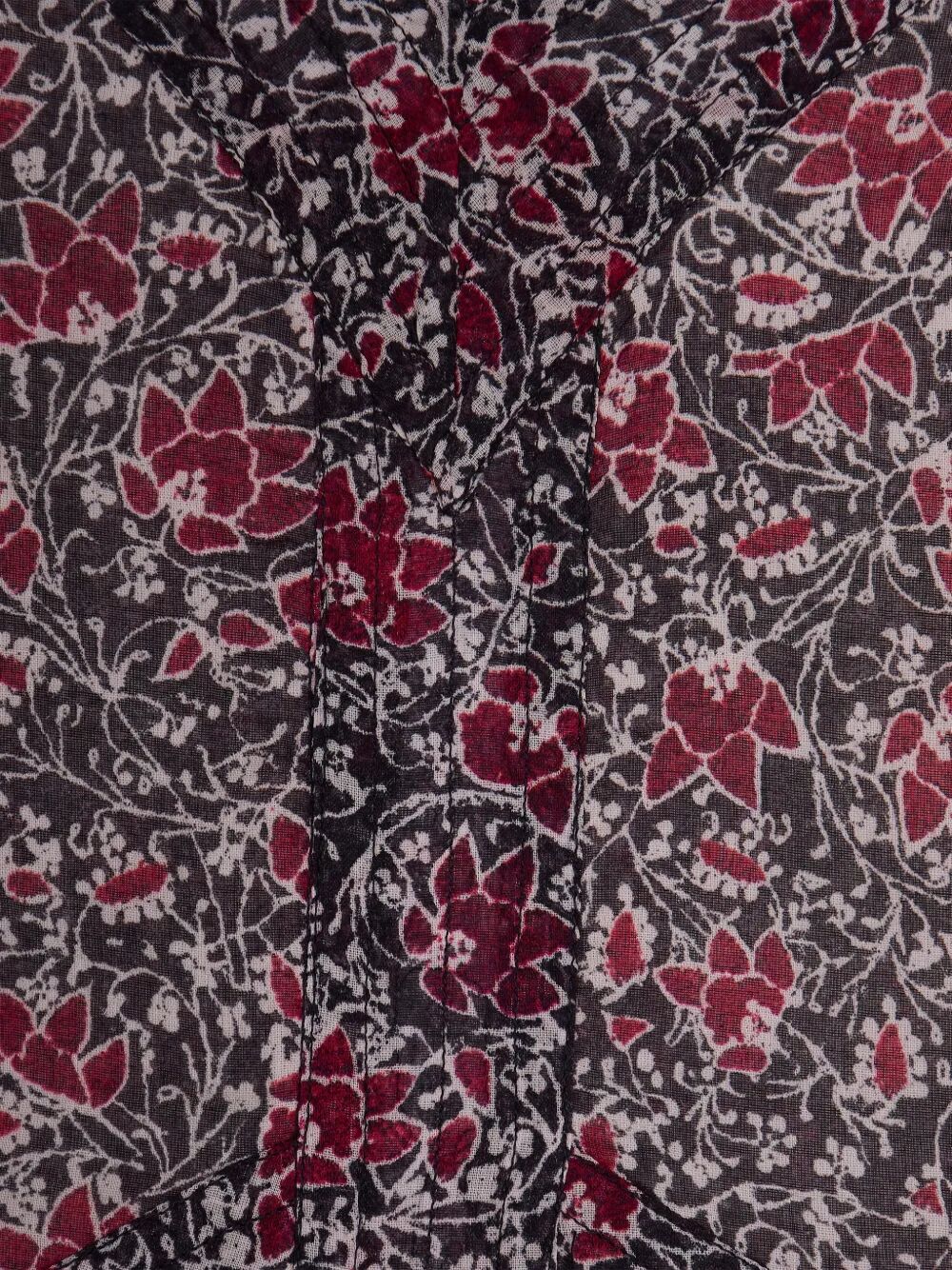 FLORAL-PRINT COTTON MINI DRESS RO0692FCD1J14E86CY (Isabel Marant Étoile / ワンピース・ドレス・オールインワン ) | Isabel Marant Étoile (イザベル マラン エトワール)(2)