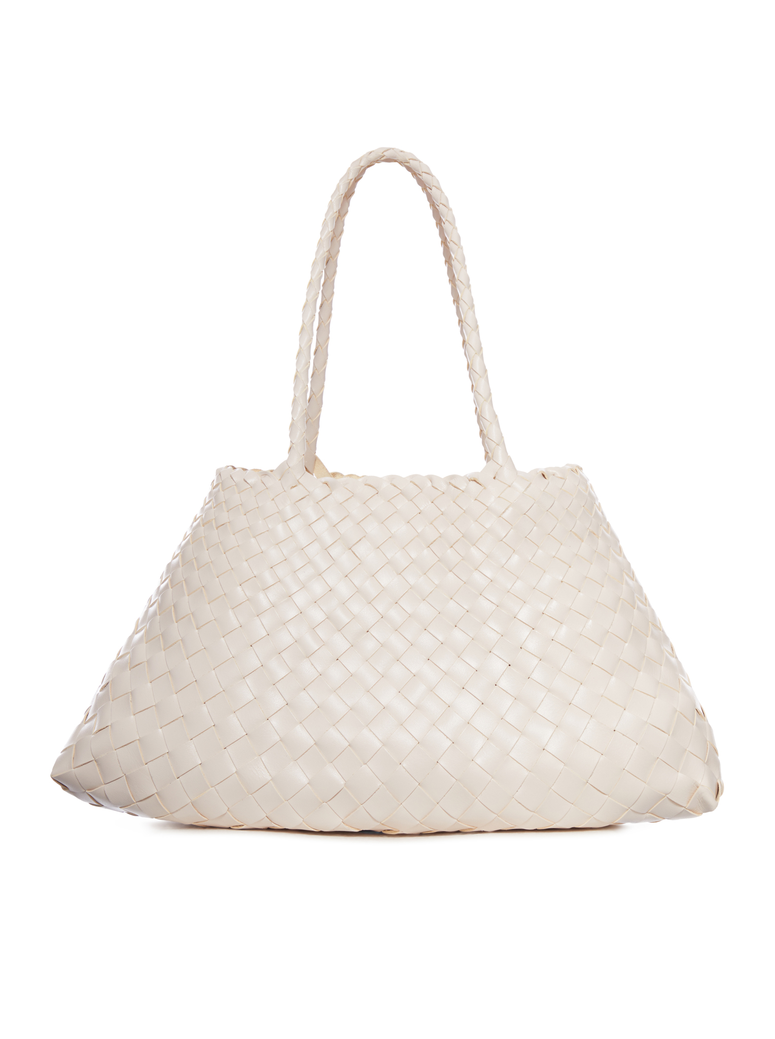 SANTA CROCE BIG WOVEN LEATHER BAG DGS68892SAND (dragon DIFFUSION / トートバッグ ) | dragon DIFFUSION (ドラゴンディフュージョン)
