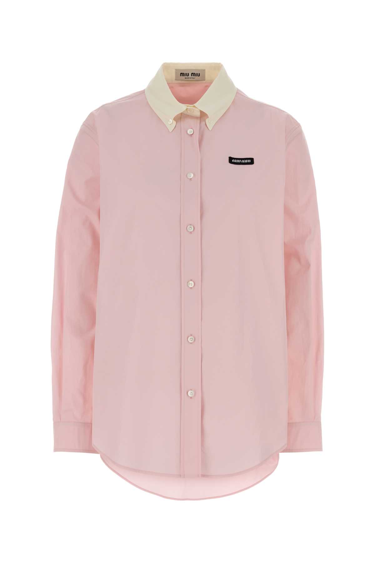 Pink poplin shirt MK1693SAM110RGF0028 (MIU MIU / シャツ・ブラウス ) | MIU MIU (ミュウミュウ)