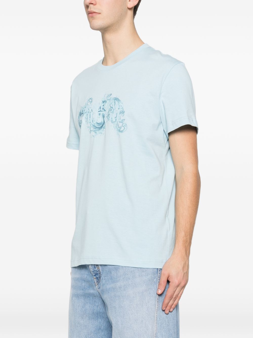 VERSACE JEANS COUTURE T-shirts and Polos Light Blue 80GAHE02CJ00E291 (VERSACE JEANS COUTURE / Tシャツ・カットソー ) | VERSACE JEANS COUTURE (ヴェルサーチェ ジーンズ クチュール)(1)