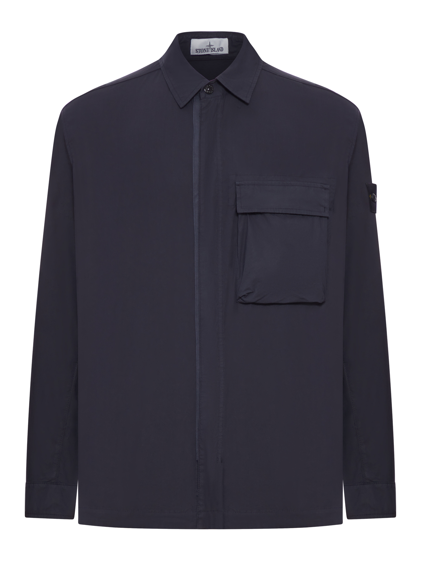 STRETCH COTTON CANVAS OVERSHIRT WITH FLAP POCKET ON THE CHEST L1S151200032S0003V0020 (STONE ISLAND / シャツ・ブラウス ) | STONE ISLAND (ストーンアイランド)
