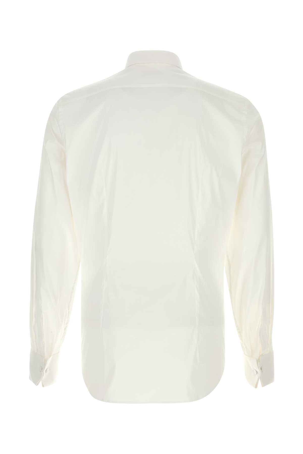 White stretch poplin shirt UCN478S23110XMF0009 (Prada / シャツ・ブラウス ) | Prada (プラダ)(1)