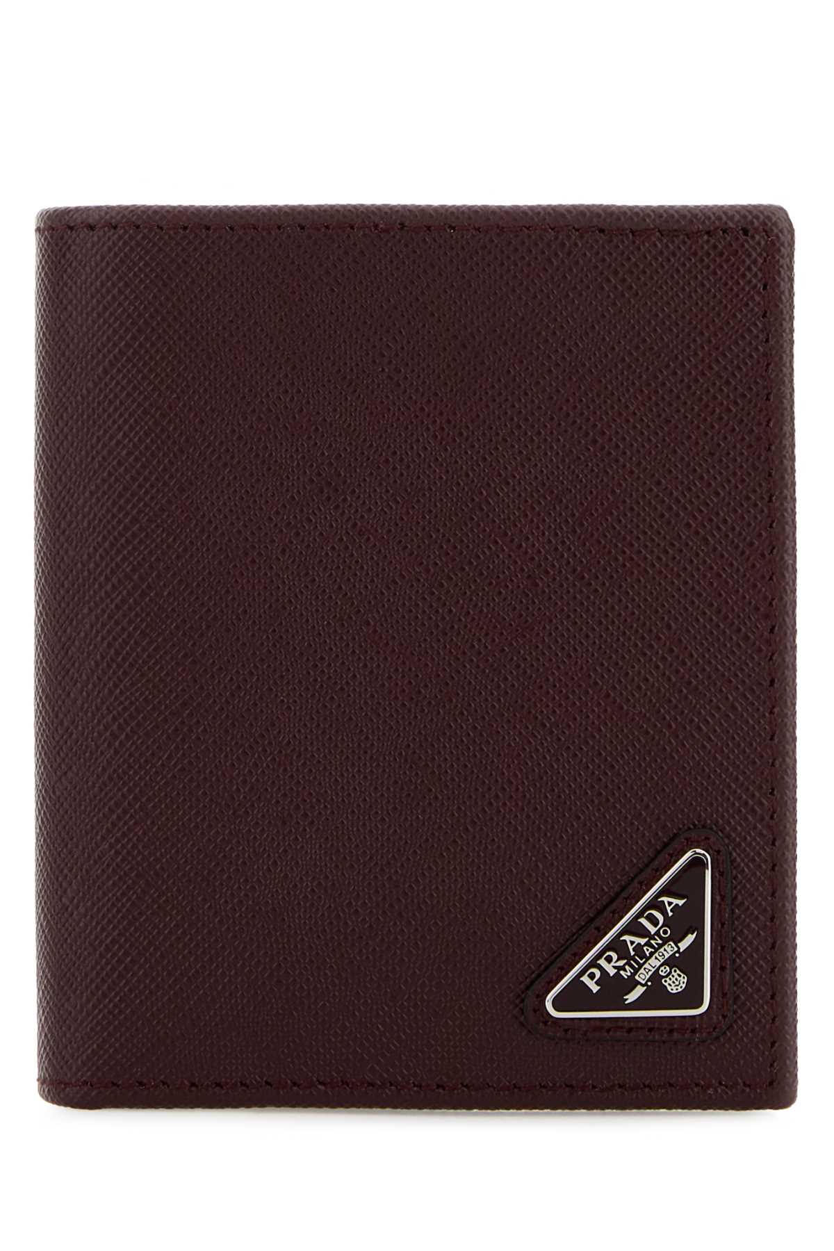 Burgundy leather wallet 2MO004QHHF0007 (Prada / 財布・カードケース ) | Prada (プラダ)