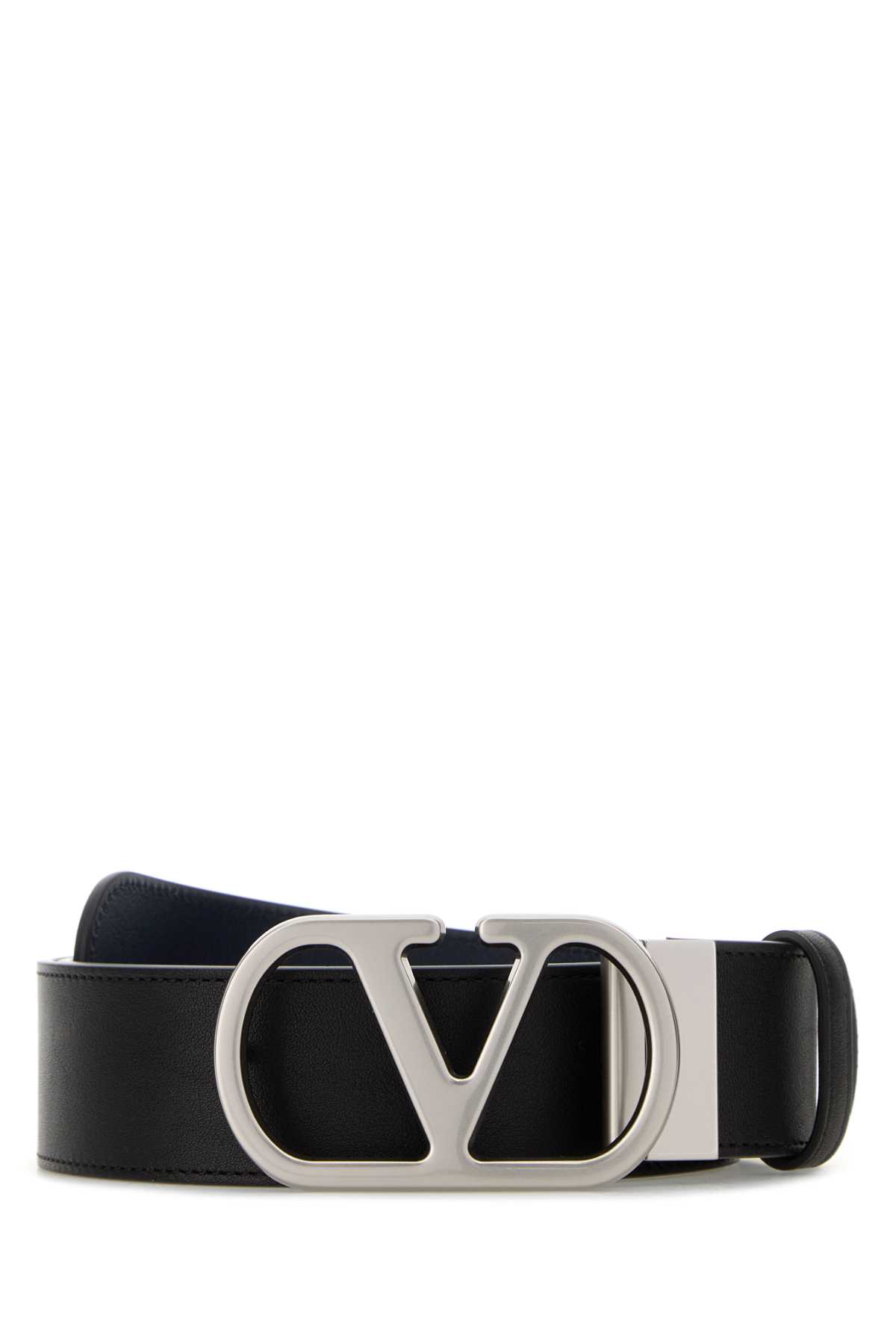 Black reversible leather belt 8Y2T0SQ4UPCM77 (Valentino Garavani / ベルト・サスペンダー ) | Valentino Garavani (ヴァレンティノ)