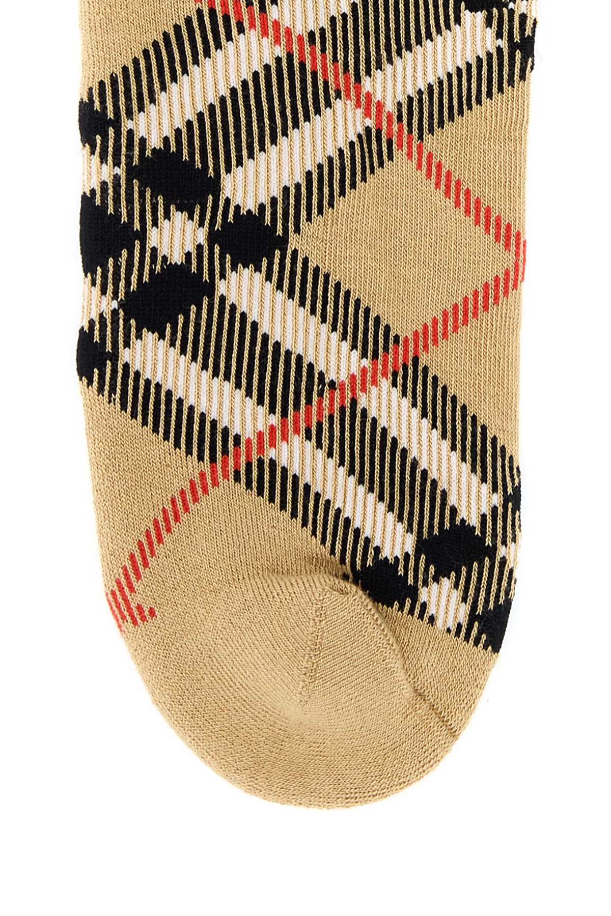 Embroidered stretch cotton blend socks 8119722B9368 (Burberry / アンダーウェア ) | Burberry (バーバリー)(1)