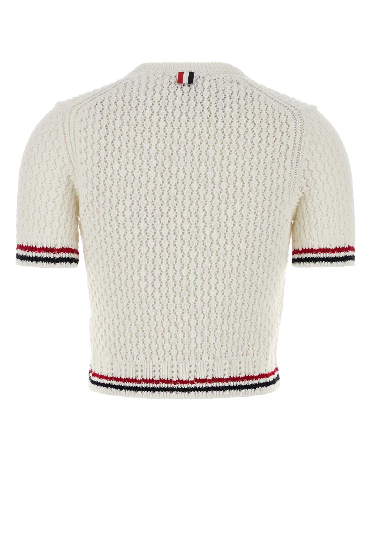 White crochet sweater FKA511AY3062100 (Thom Browne / ニット・セーター・カーディガン ) | Thom Browne (トム・ブラウン)(1)