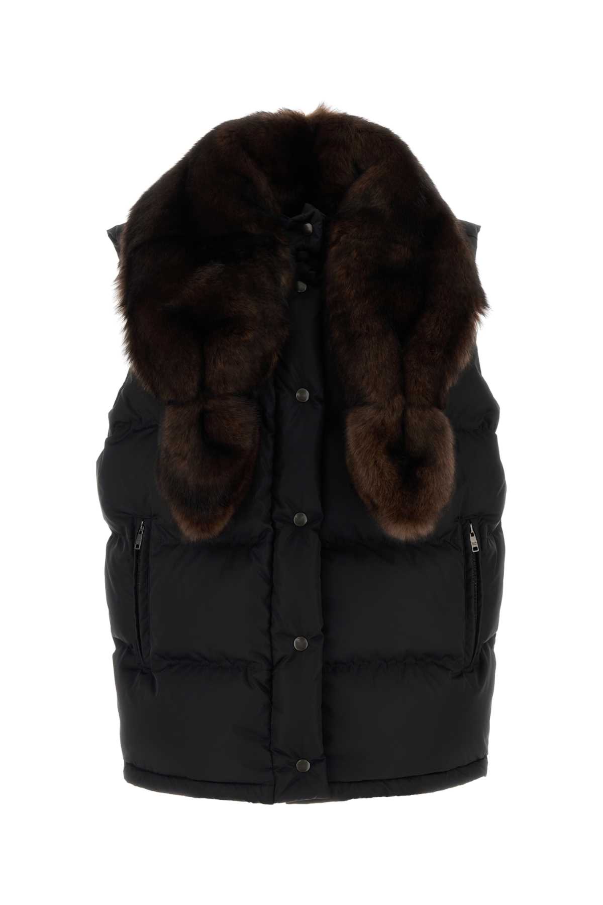 Black Re-Nylon sleeveless down jacket 29P303SOOO17PMF0002 (Prada / ベスト ) | Prada (プラダ)