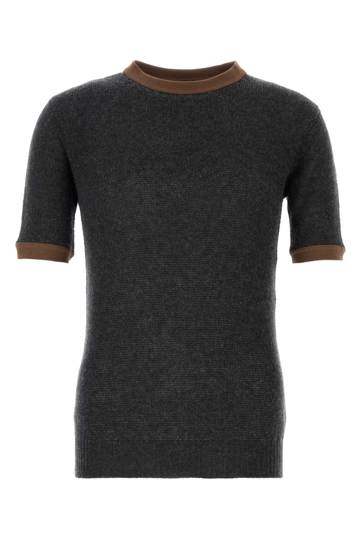 Charcoal cashmere sweater UMF193SOOO18W4F0EDL (Prada / ニット・セーター・カーディガン ) | Prada (プラダ)