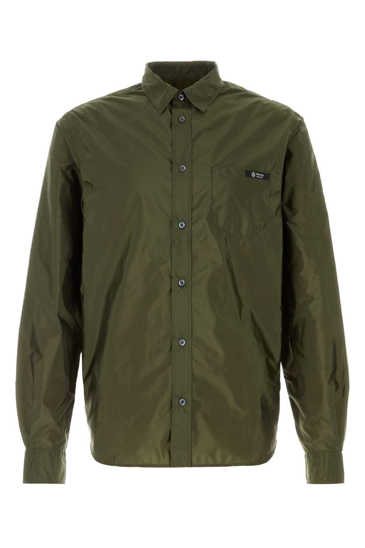 Army green Re-Nylon shirt SC834SOOO1WQ9F0161 (Prada / シャツ・ブラウス ) | Prada (プラダ)