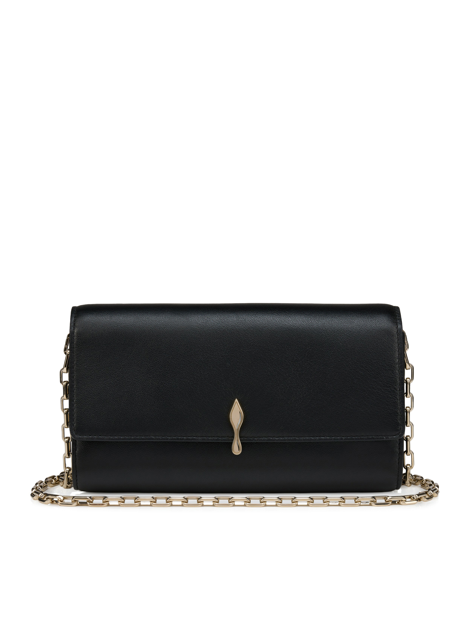 BETTINA WALLET ON CHAIN IN BLACK NAPPA LEATHER 1265040CM6S (Christian Louboutin / 財布・カードケース ) | Christian Louboutin (クリスチャン ルブタン)