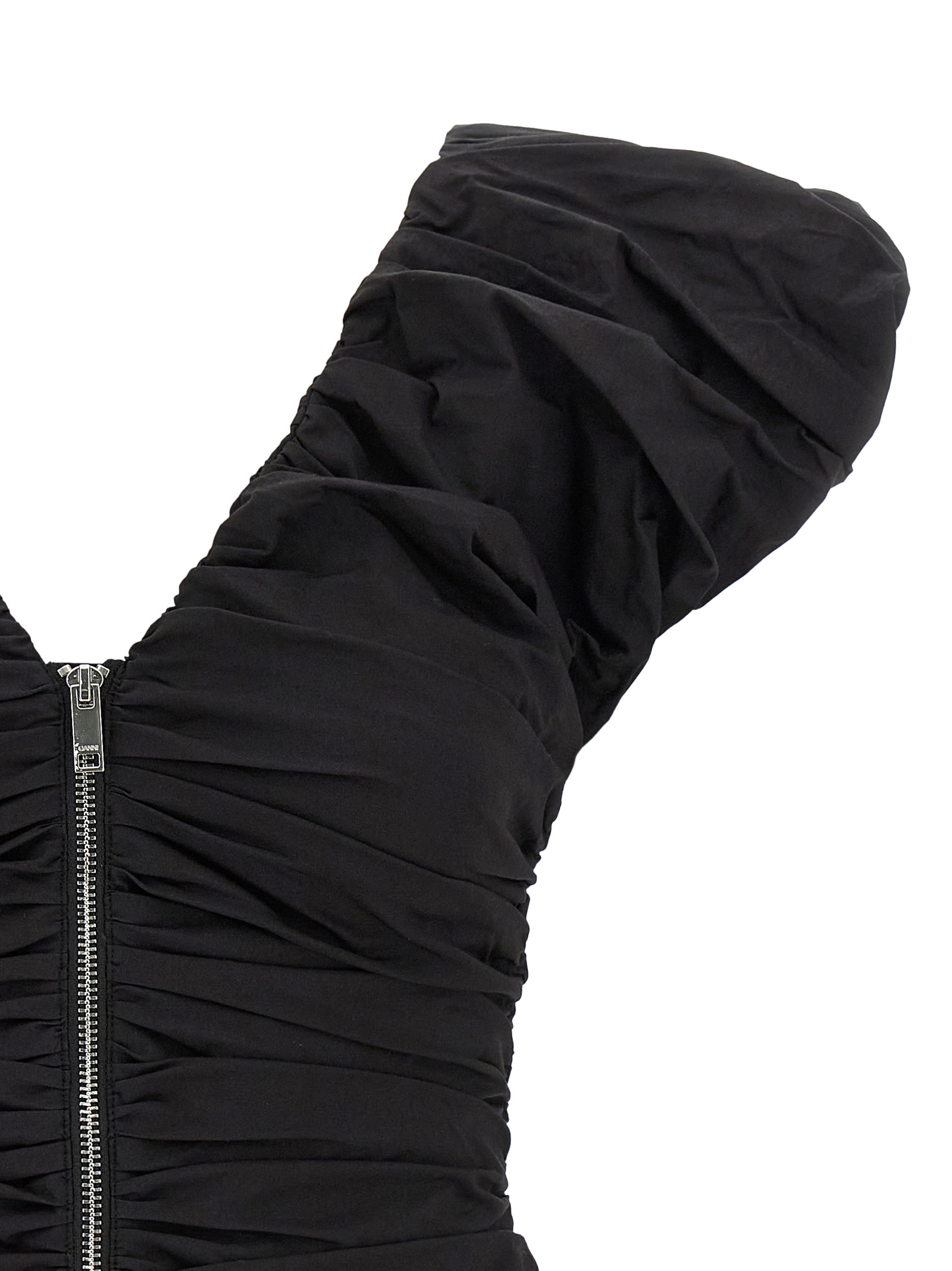 'Black Ruched' top A1040071099 (GANNI / タンクトップ・キャミソール ) | GANNI (ガニー)(2)