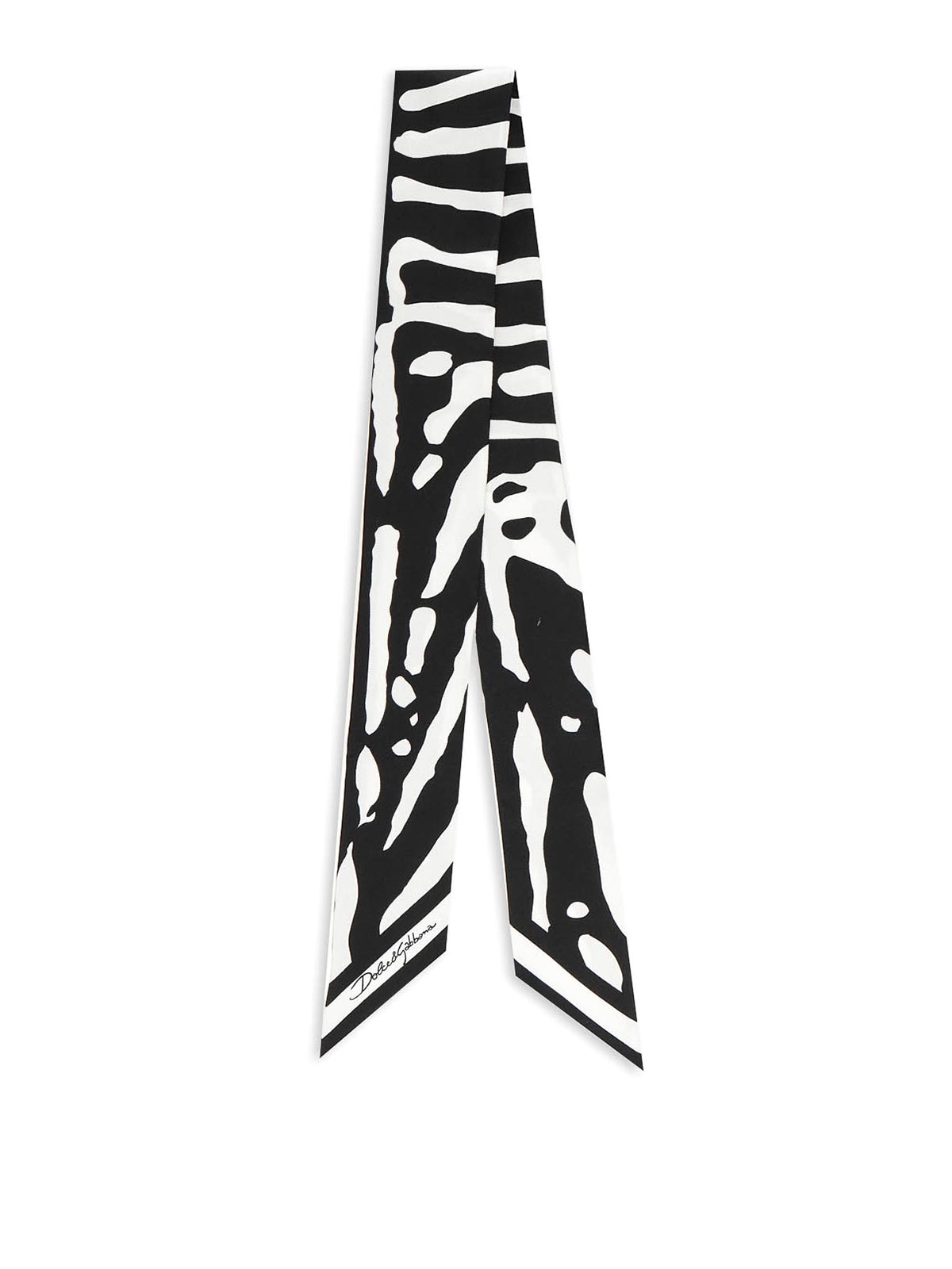 Zebra Print Silk Twill Bandeau FS215AGDAOUHY3CQ (Dolce & Gabbana / スカーフ・マフラー ) | Dolce & Gabbana (ドルチェガッバーナ)