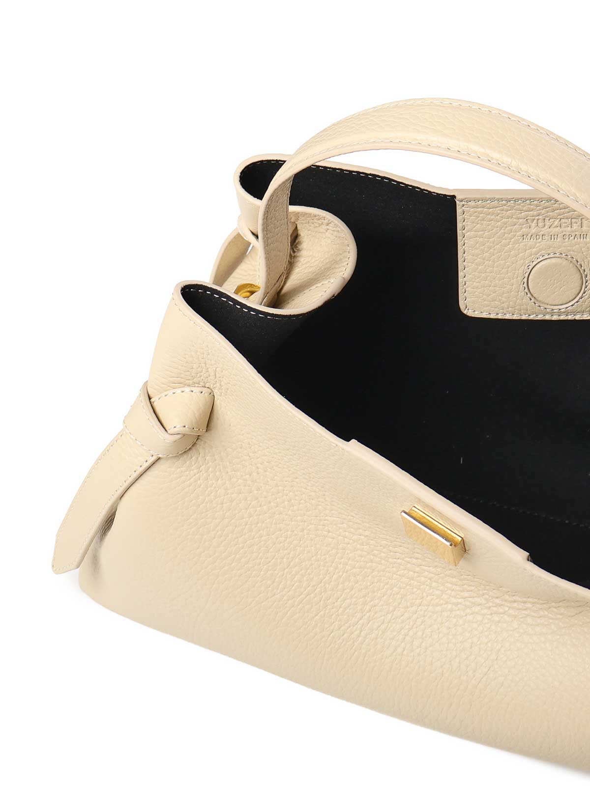 Gyoza Leather Handbag GYOZAPEBBLEGRAINLEATHERANGORA (YUZEFI / ハンドバッグ・ショルダーバッグ ) | YUZEFI (ユゼフィ)(3)