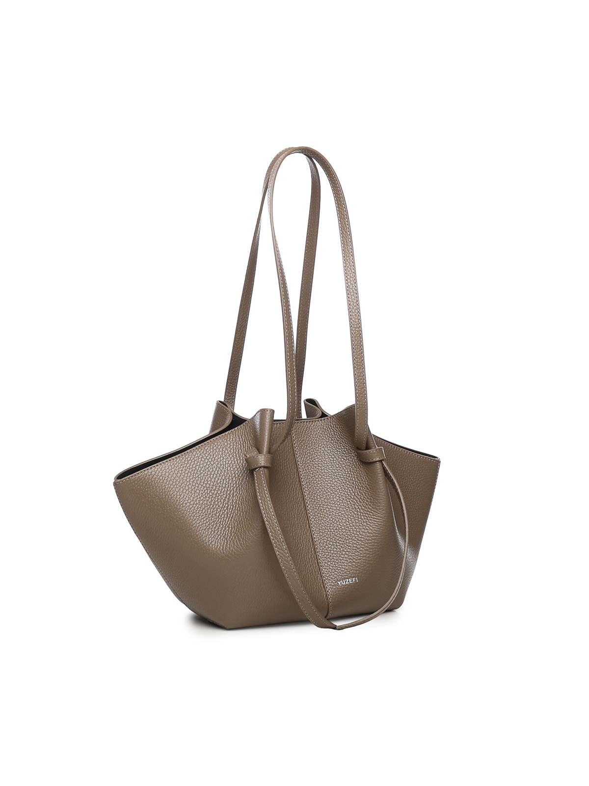 Mochi Large Leather Tote Bag MOCHIPEBBLEGRAINLEATHERTAUPE (YUZEFI / トートバッグ ) | YUZEFI (ユゼフィ)(1)