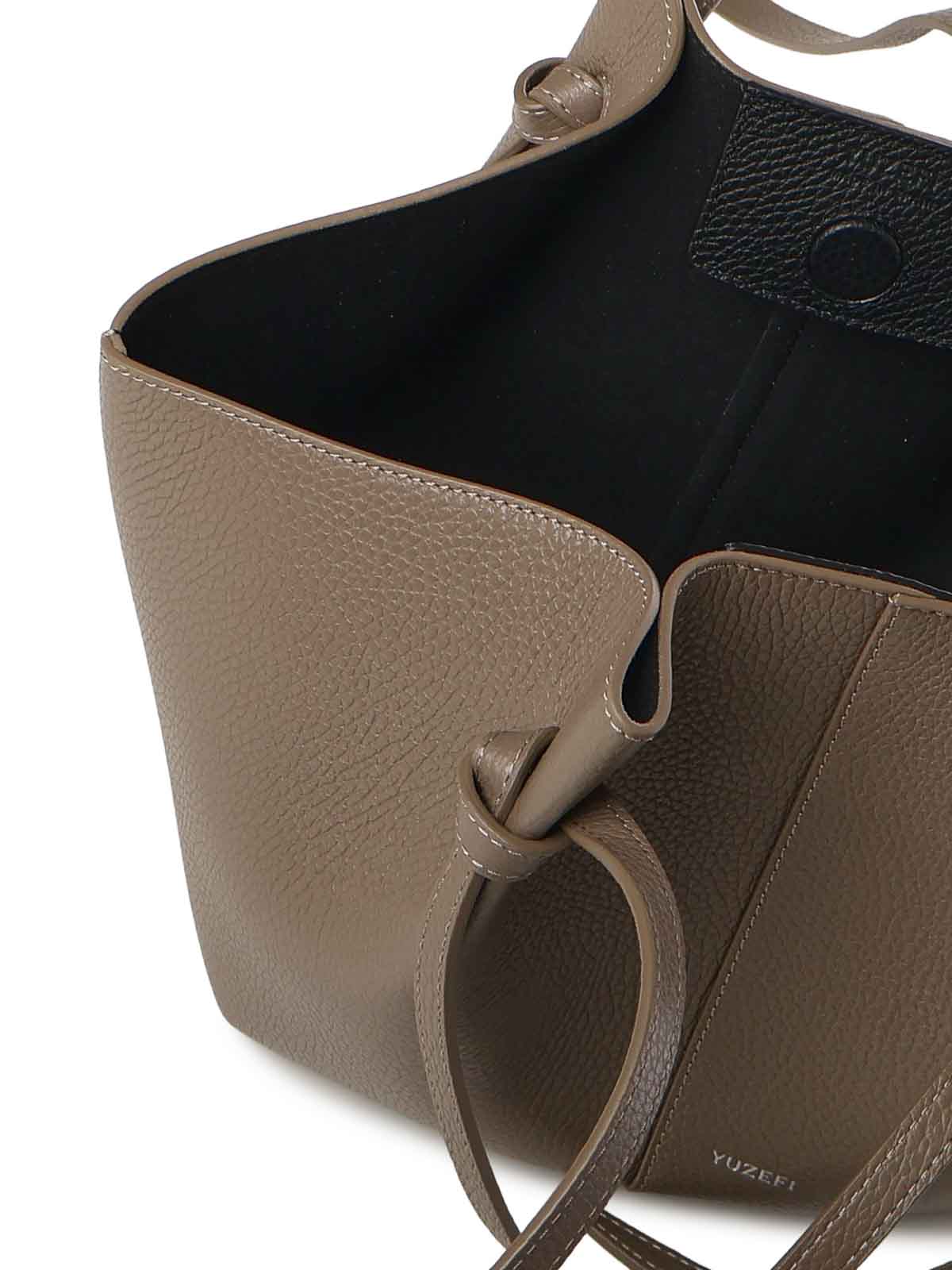 Mochi Large Leather Tote Bag MOCHIPEBBLEGRAINLEATHERTAUPE (YUZEFI / トートバッグ ) | YUZEFI (ユゼフィ)(3)