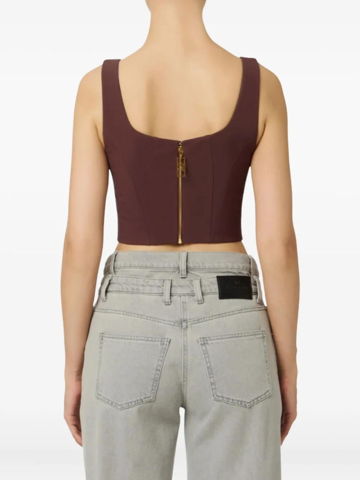 Top Merlot TO03956E2EA4 (Elisabetta Franchi / タンクトップ・キャミソール ) | Elisabetta Franchi (エリザベッタ フランキ)(1)