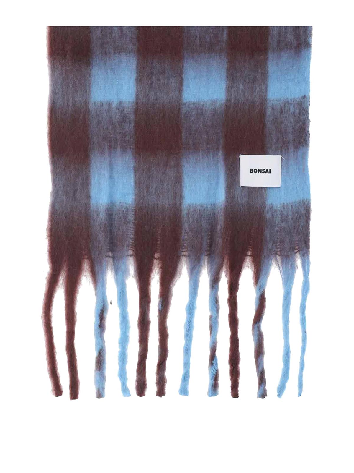 Check Scarf With Logo AC004V4MUL (BONSAI / スカーフ・マフラー ) | BONSAI (ボンサイ)