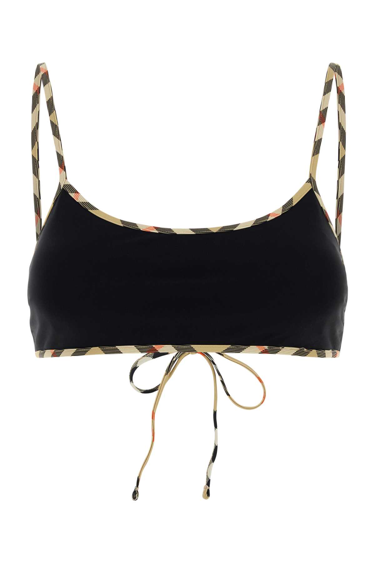 Black stretch nylon bikini top 8118813A1189 (Burberry / スイムウェア ) | Burberry (バーバリー)