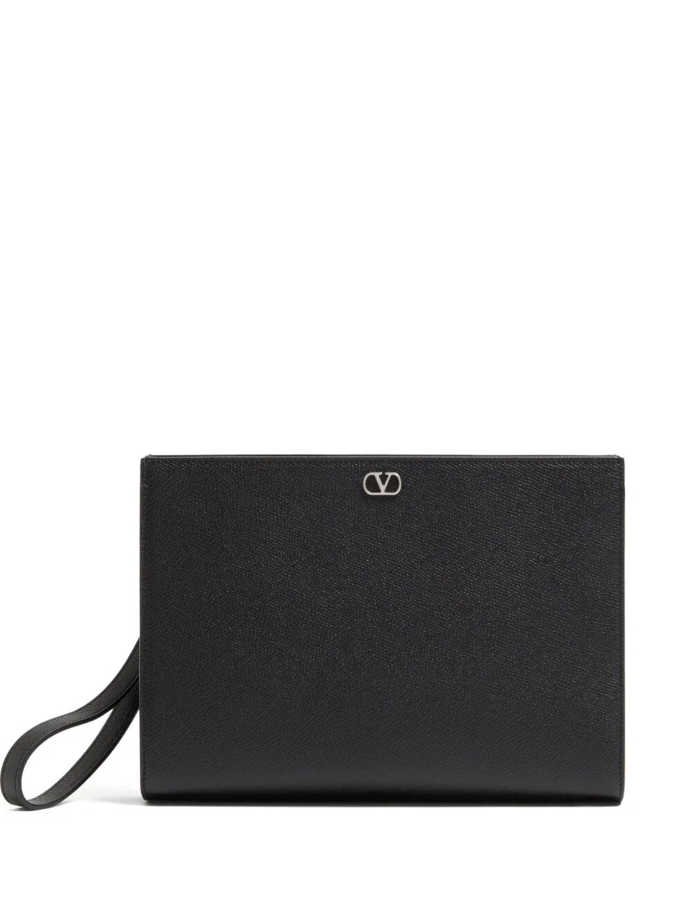 VALENTINO GARAVANI VLOGO SIGNATURE POUCH IN GRAINED CALFSKIN YP0AN7UAG0NO (Valentino Garavani / クラッチバッグ・ポーチ ) | Valentino Garavani (ヴァレンティノ)
