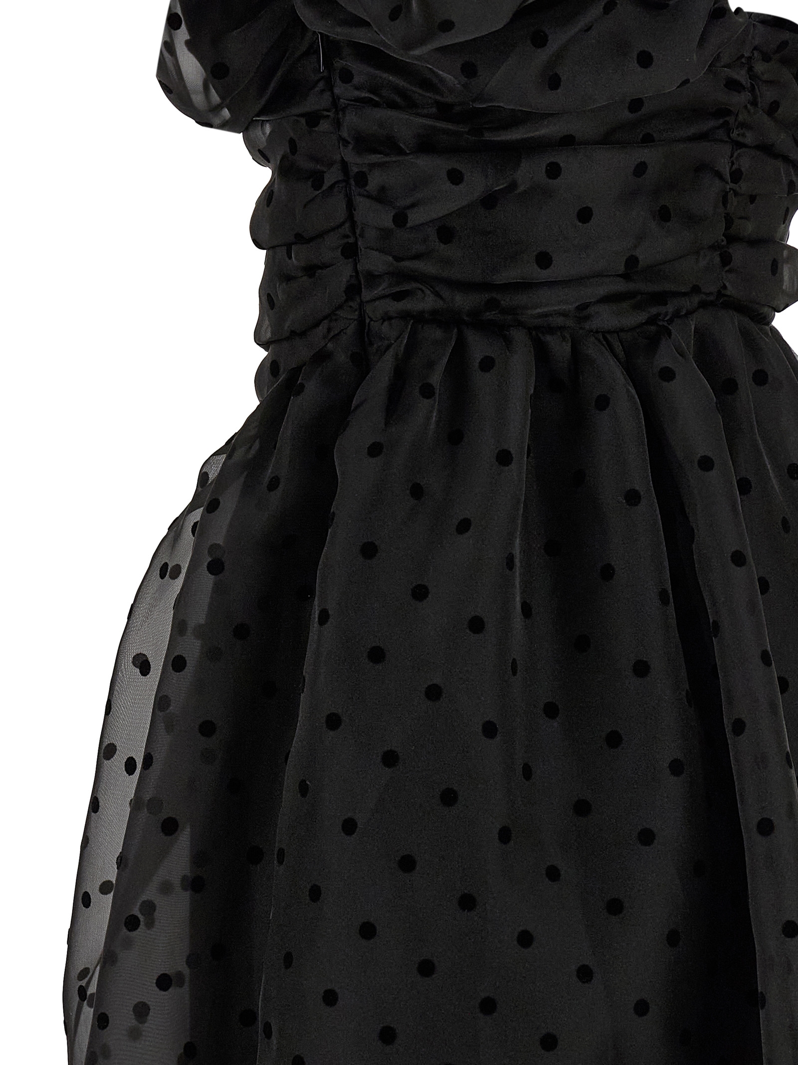 'Black Organza Ruched' dress A1030107099 (GANNI / ワンピース・ドレス・オールインワン ) | GANNI (ガニー)(3)