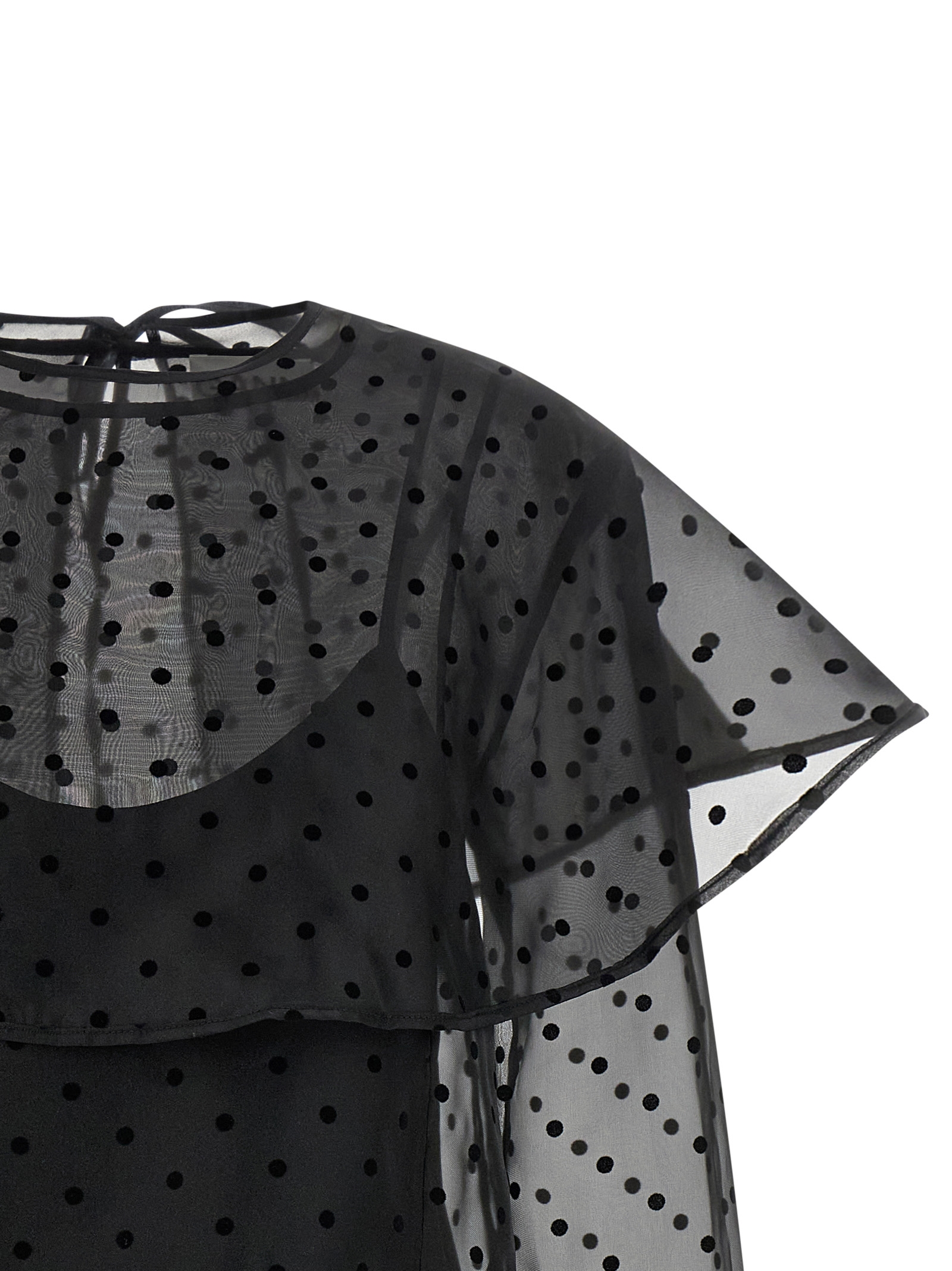 'Black Organza Circle Collar' dress A1030179099 (GANNI / ワンピース・ドレス・オールインワン ) | GANNI (ガニー)(3)