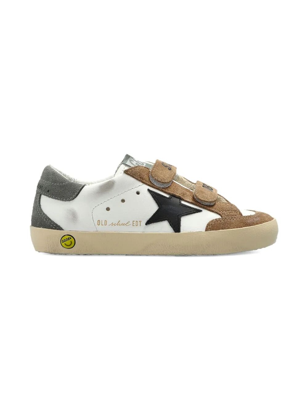 OLD SCHOOL SNEAKERS WITH BLACK LEATHER STAR AND BEIGE AND GREEN SUEDE INSERTS GTF00924F00803583245 (Golden Goose / スニーカー ) | Golden Goose (ゴールデングース)(3)