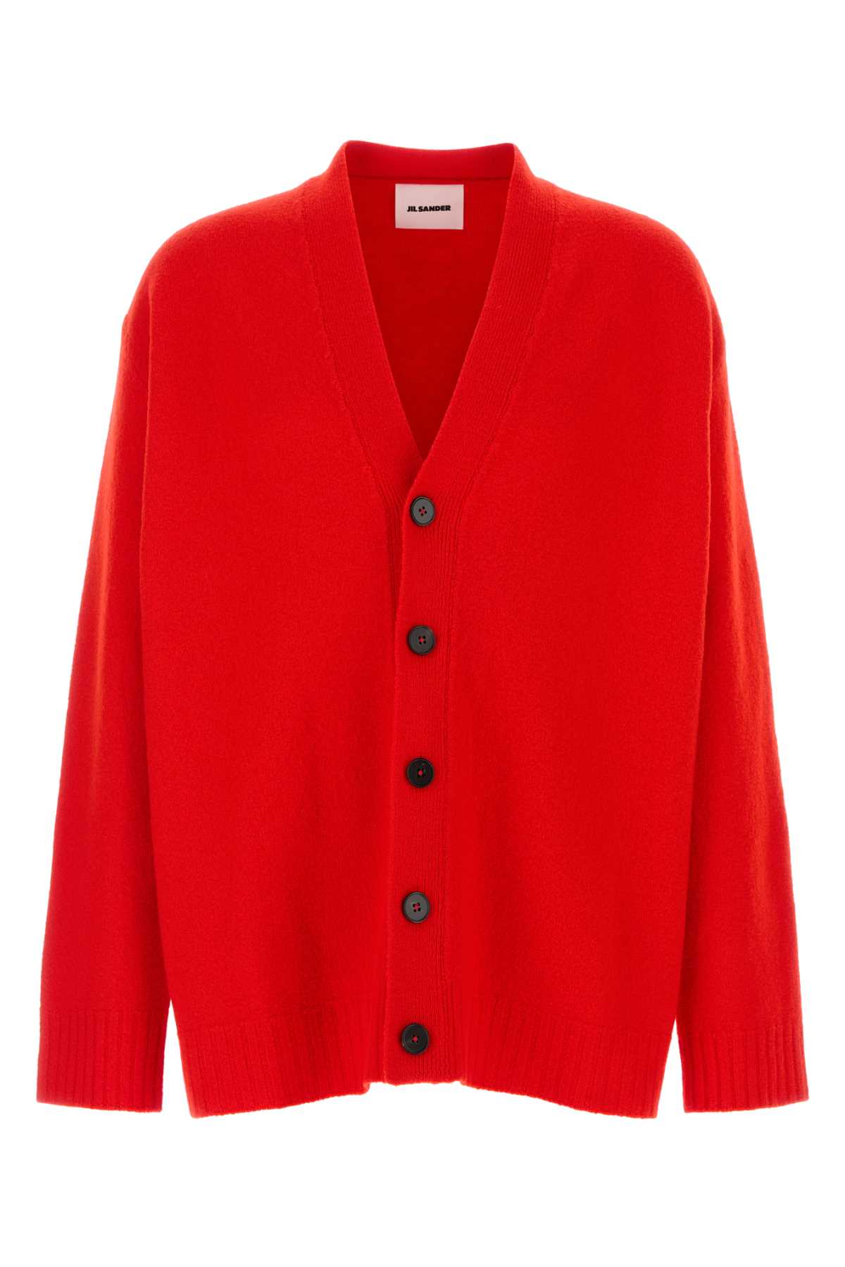 Red wool cardigan J22HP0005J14506622 (Jil Sander / ニット・セーター・カーディガン ) | Jil Sander (ジルサンダー)