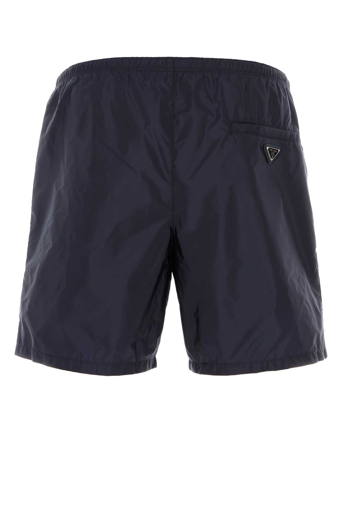 Navy blue nylon swimming shorts UB333SOOO1WQ9F0ABB (Prada / スイムウェア ) | Prada (プラダ)(1)