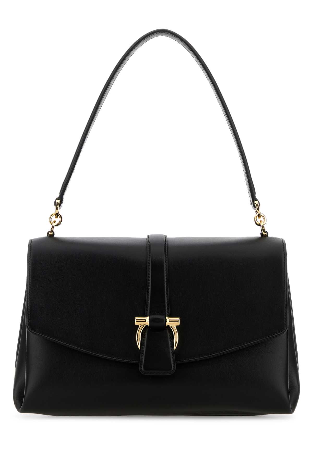 Black leather shoulder bag 21A471791203NERO (FERRAGAMO / ハンドバッグ・ショルダーバッグ ) | FERRAGAMO (フェラガモ)