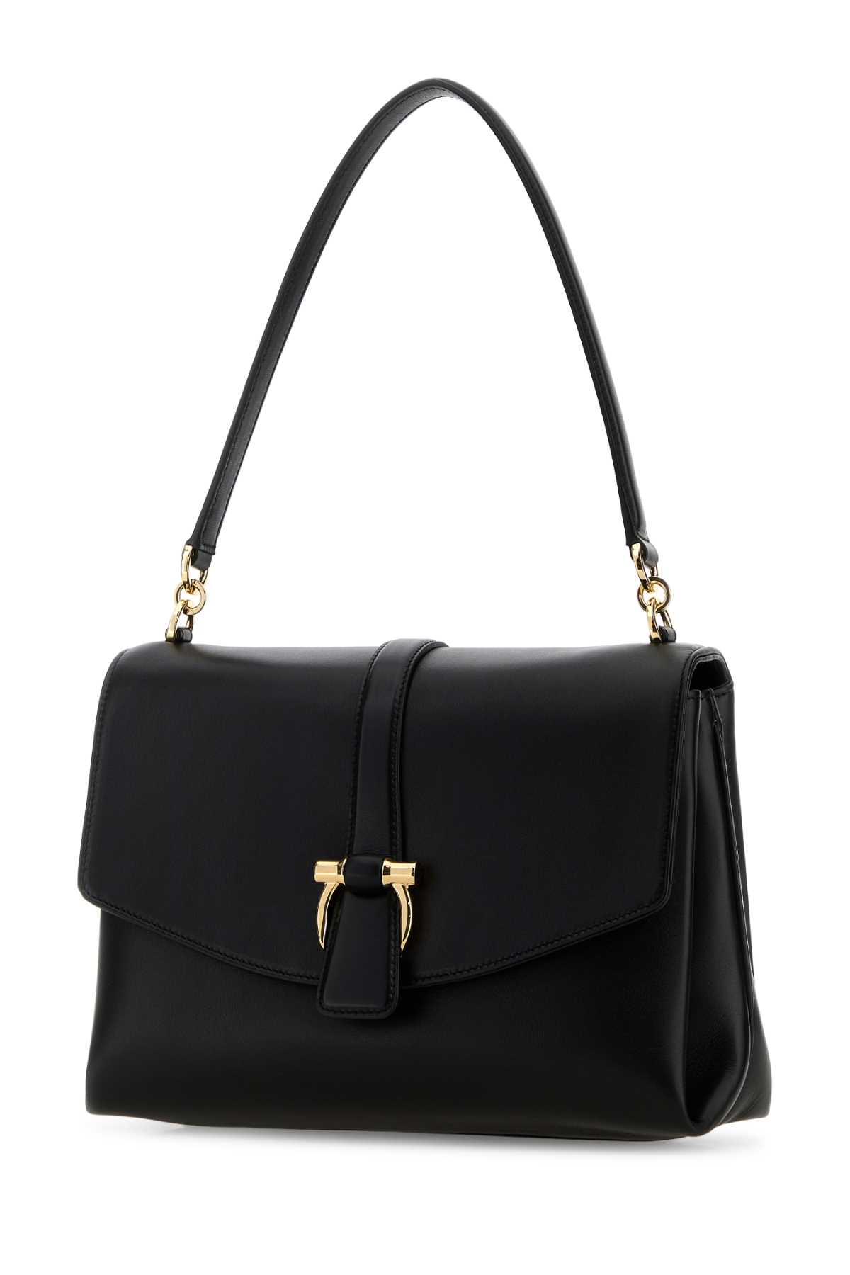 Black leather shoulder bag 21A471791203NERO (FERRAGAMO / ハンドバッグ・ショルダーバッグ ) | FERRAGAMO (フェラガモ)(1)