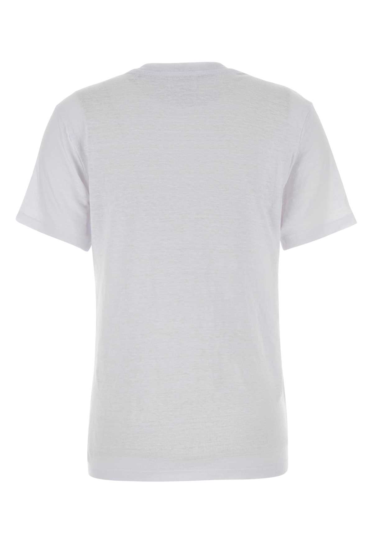 White linen Zewel t-shirt TS0001FBA1N10EWHLG (Isabel Marant Étoile / Tシャツ・カットソー ) | Isabel Marant Étoile (イザベル マラン エトワール)(1)