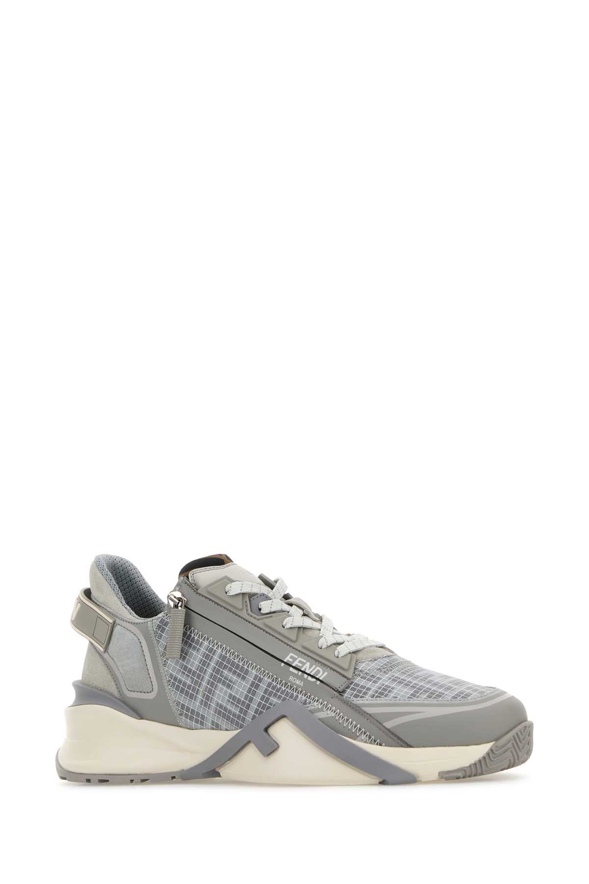 Grey fabric Fendi Flow sneakers 7E1844AWCWF1V8R (FENDI / スニーカー ) | FENDI (フェンディ)(1)
