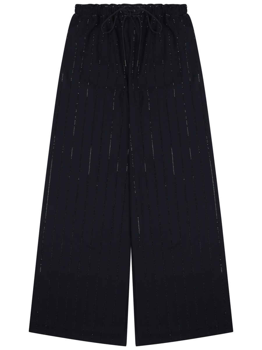 rhinestone pinstripe trousers SS25152PNNAVY (self-portrait / パンツ ) | self-portrait (セルフ・ポートレイト)