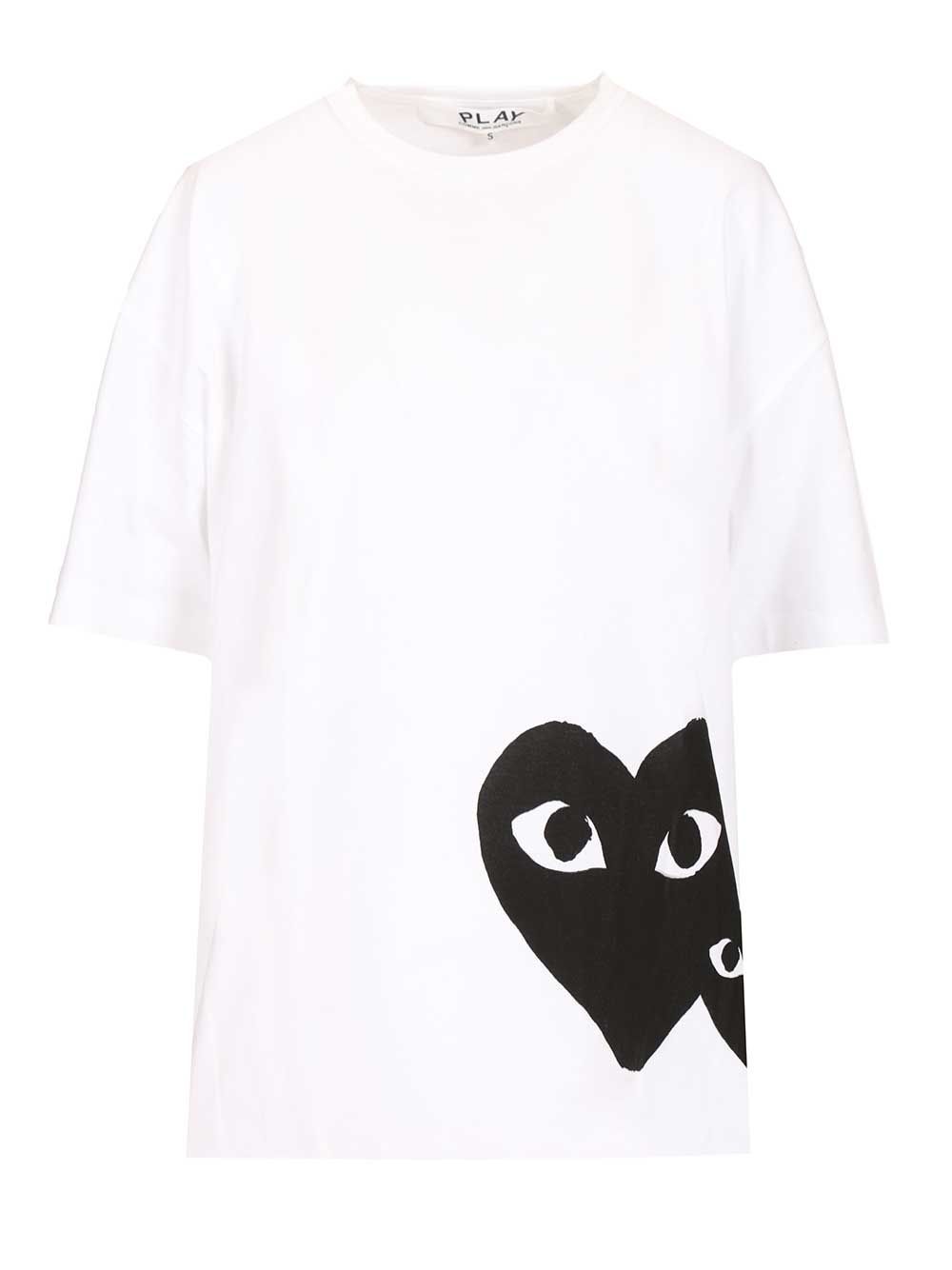 Oversized cotton T-shirt AXT3500511 (PLAY Comme Des Garçons / Tシャツ・カットソー ) | PLAY Comme Des Garçons (プレイ コムデギャルソン)