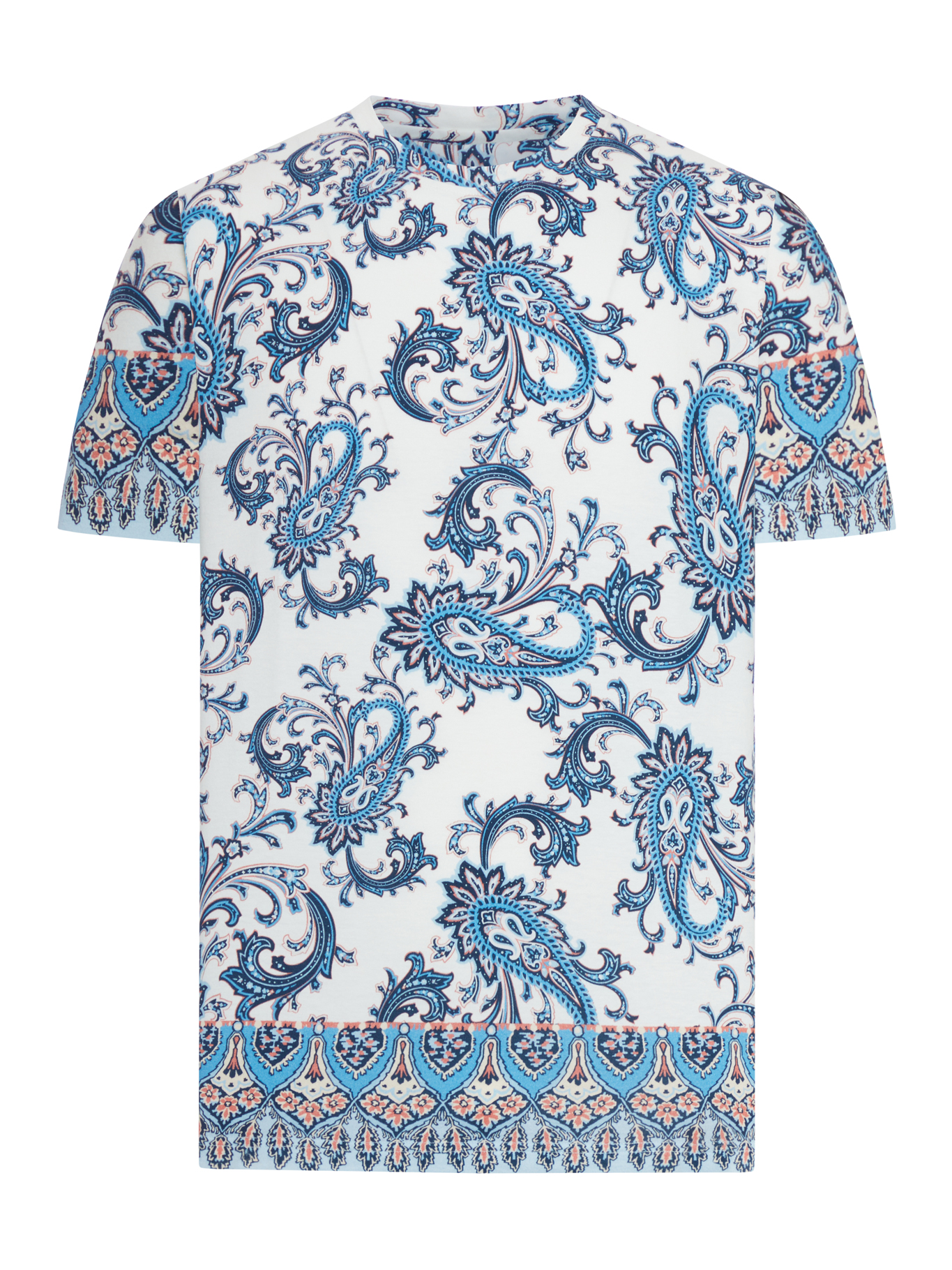 ROME COTTON T-SHIRT WITH PLACED PRINT MRMA0002AKG39X0800X0800 (ETRO / Tシャツ・カットソー ) | ETRO (エトロ)