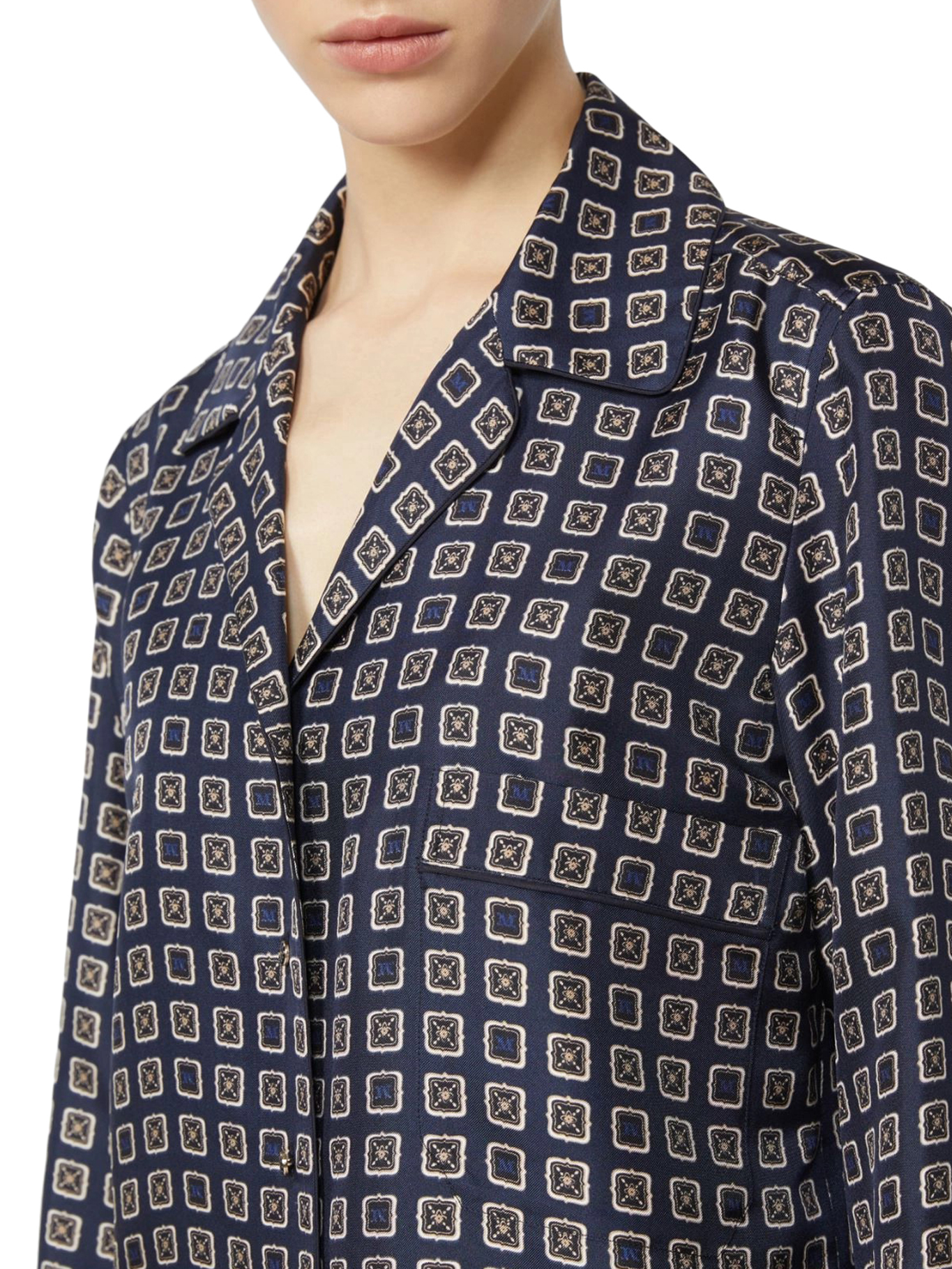 SEMI-FITTED PRINTED SILK SHIRT 2611111131600002 (Max Mara / シャツ・ブラウス ) | Max Mara (マックスマーラ)(3)