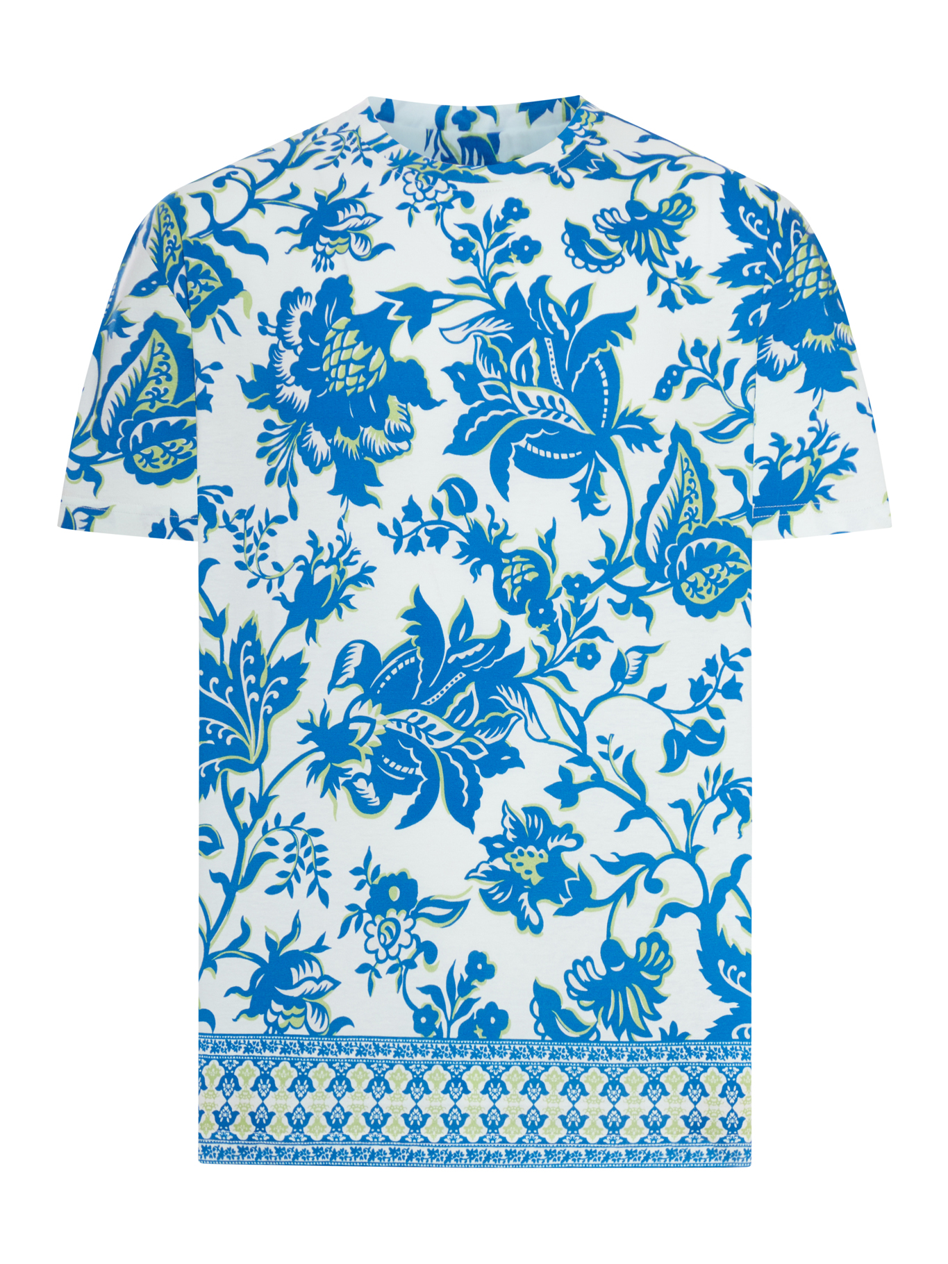 SOHO COTTON T-SHIRT WITH PLACED PRINT MRMA0004AKG40X0800X0800 (ETRO / Tシャツ・カットソー ) | ETRO (エトロ)