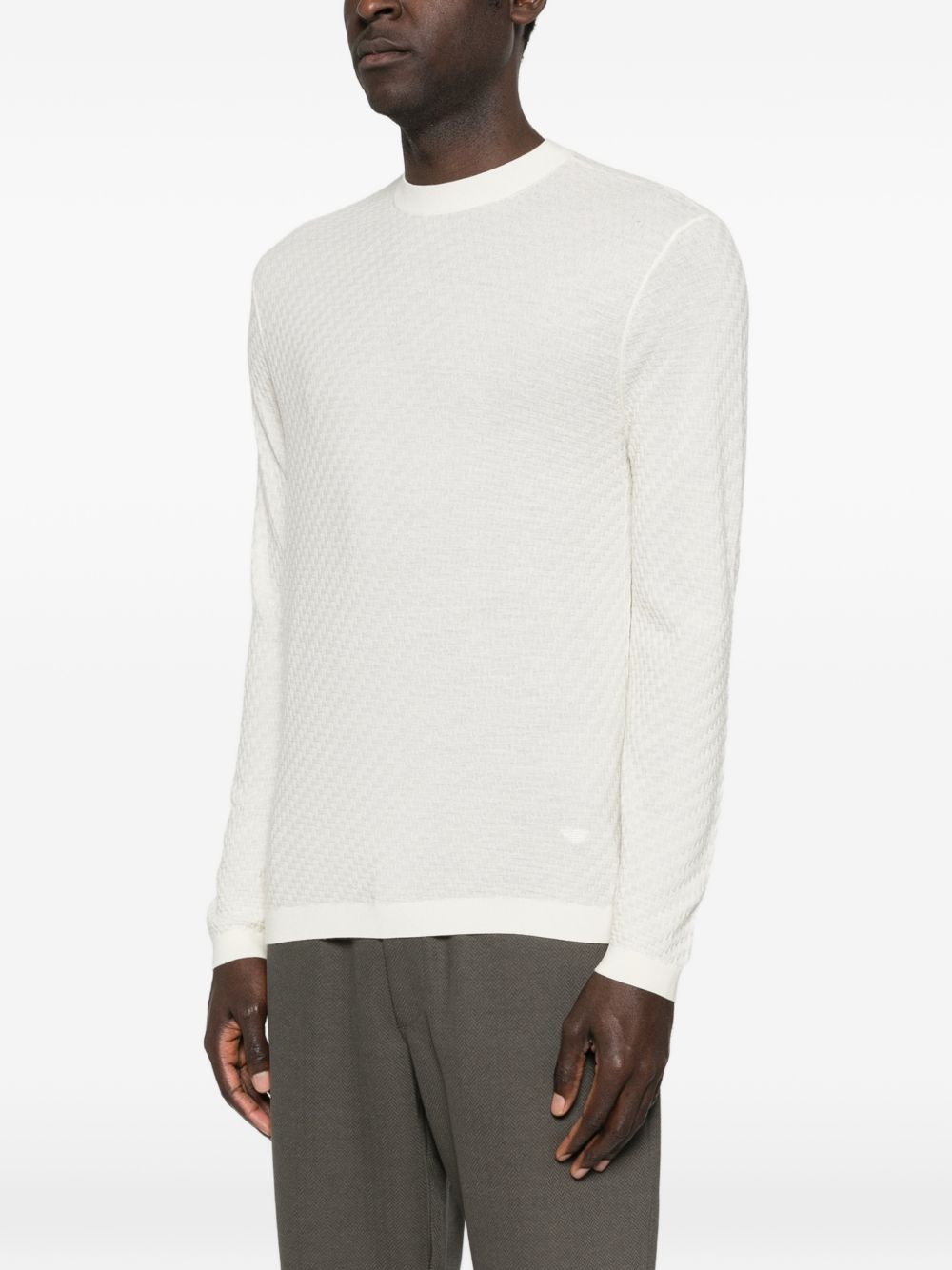 Emporio Armani Sweaters White EM004742AF23757U1107 (EMPORIO ARMANI / ニット・セーター・カーディガン ) | EMPORIO ARMANI (エンポリオ アルマーニ)(3)