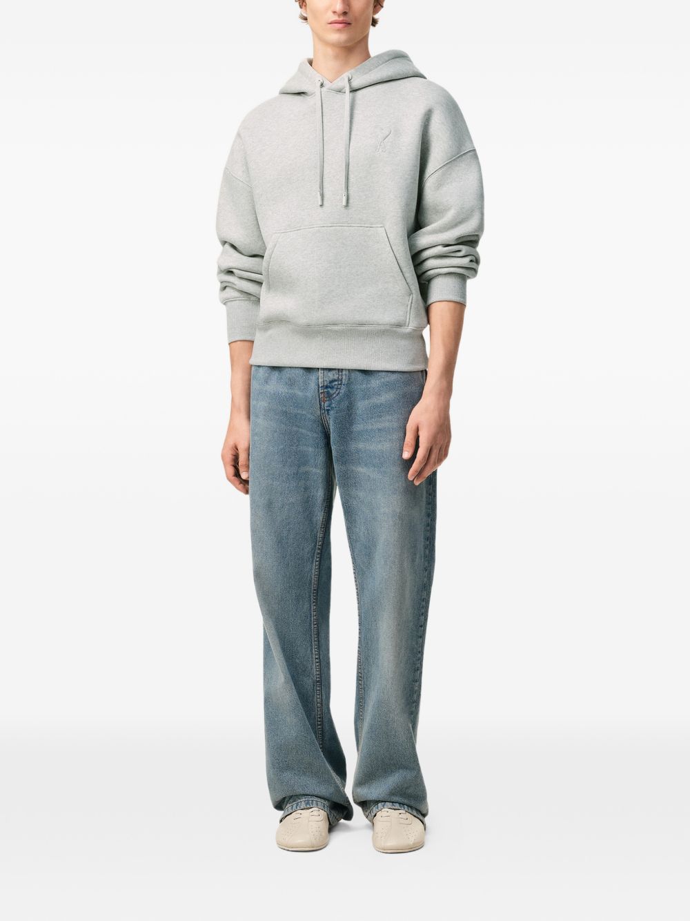 Ami Paris Sweaters Grey USW7567490951 (AMI Paris / スウェット・フーディー ) | AMI Paris (アミパリス)(4)