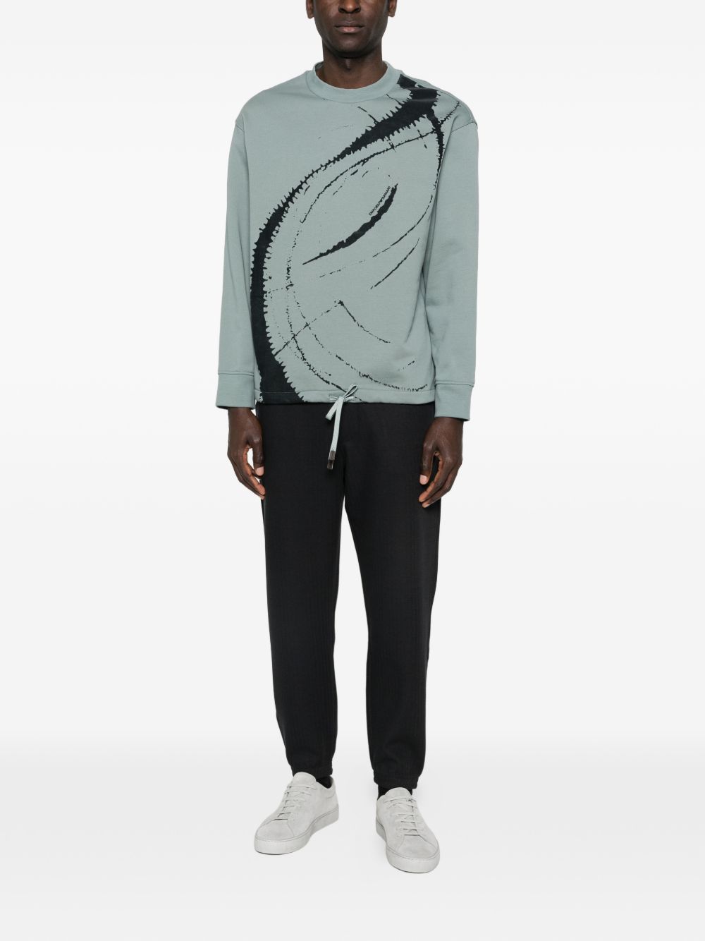 Emporio Armani Sweaters Clear Blue EM004862AF13713U9170 (EMPORIO ARMANI / スウェット・フーディー ) | EMPORIO ARMANI (エンポリオ アルマーニ)(3)