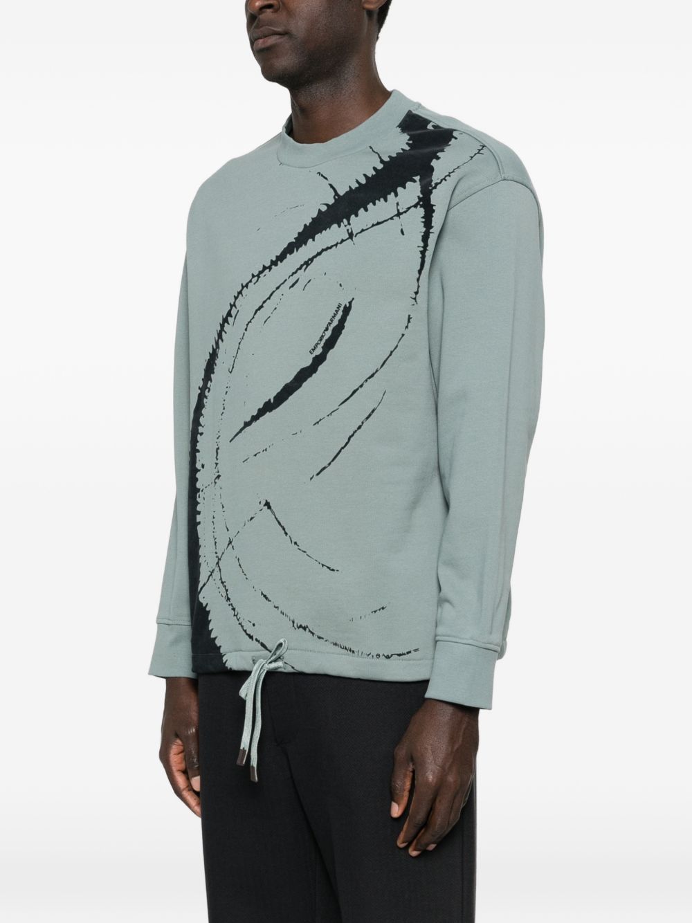 Emporio Armani Sweaters Clear Blue EM004862AF13713U9170 (EMPORIO ARMANI / スウェット・フーディー ) | EMPORIO ARMANI (エンポリオ アルマーニ)(4)