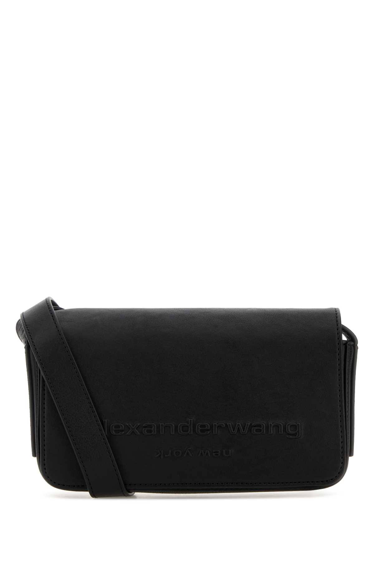 Black leather Punch crossbody bag 20126X01L001 (alexanderwang / ハンドバッグ・ショルダーバッグ ) | alexanderwang (アレキサンダーワン)