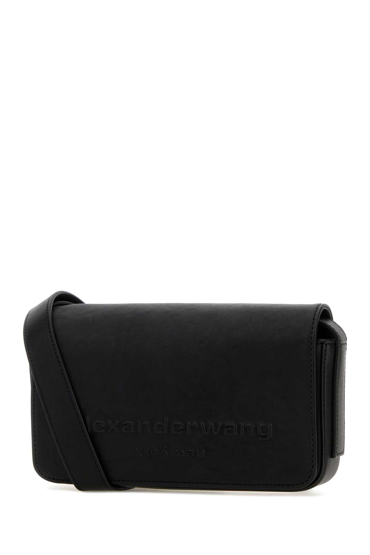 Black leather Punch crossbody bag 20126X01L001 (alexanderwang / ハンドバッグ・ショルダーバッグ ) | alexanderwang (アレキサンダーワン)(1)