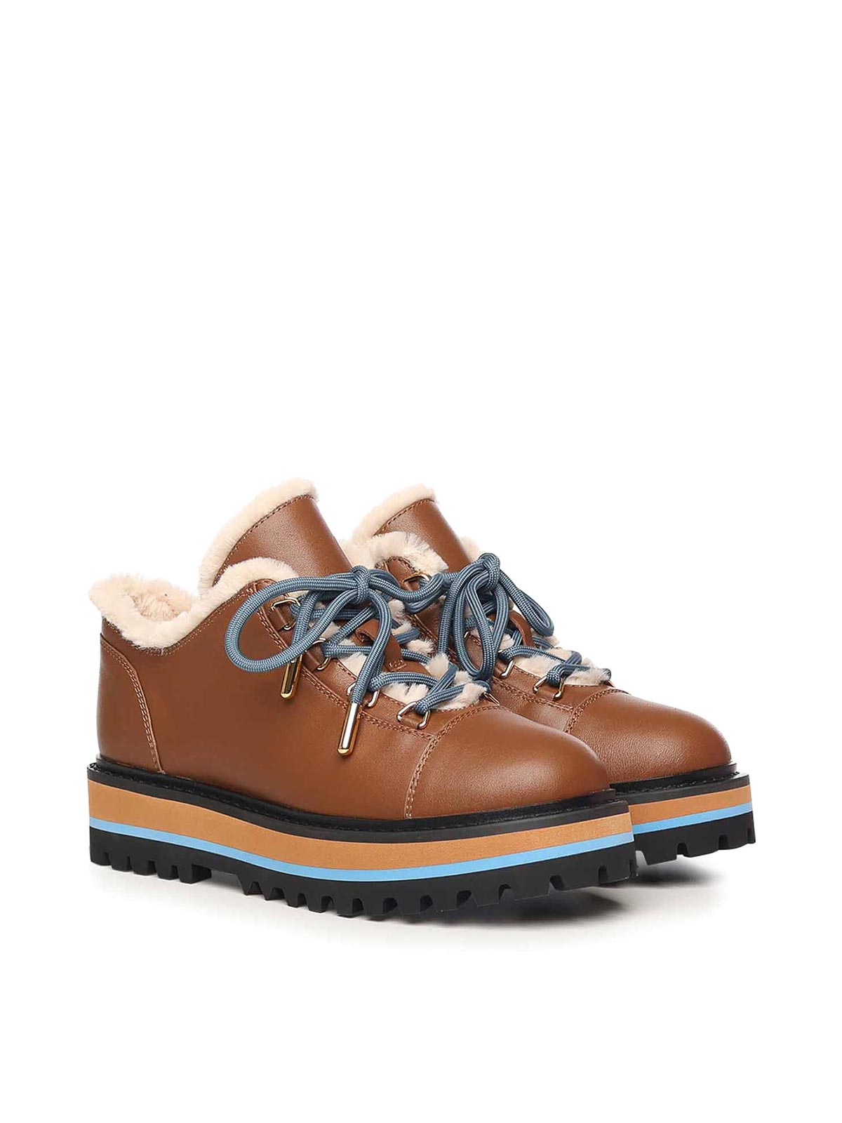Leather And Faux Fur Desert Boot E4TXP120101911 (COCCINELLE / ブーツ ) | COCCINELLE (コチネレ)(1)