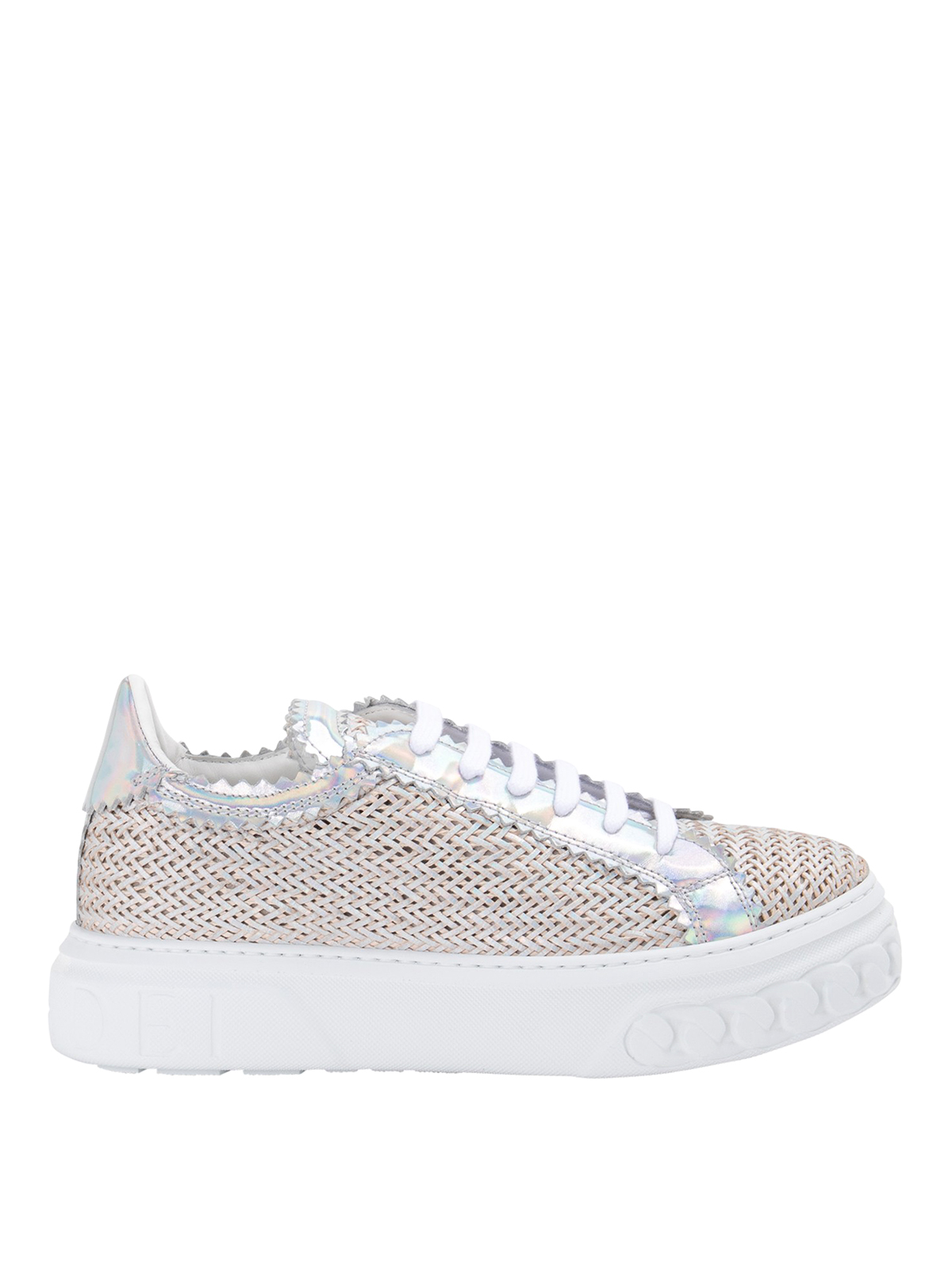 Silver leather sneakers 2X822P0201T0374B089 (CASADEI / スニーカー ) | CASADEI (カサディ)