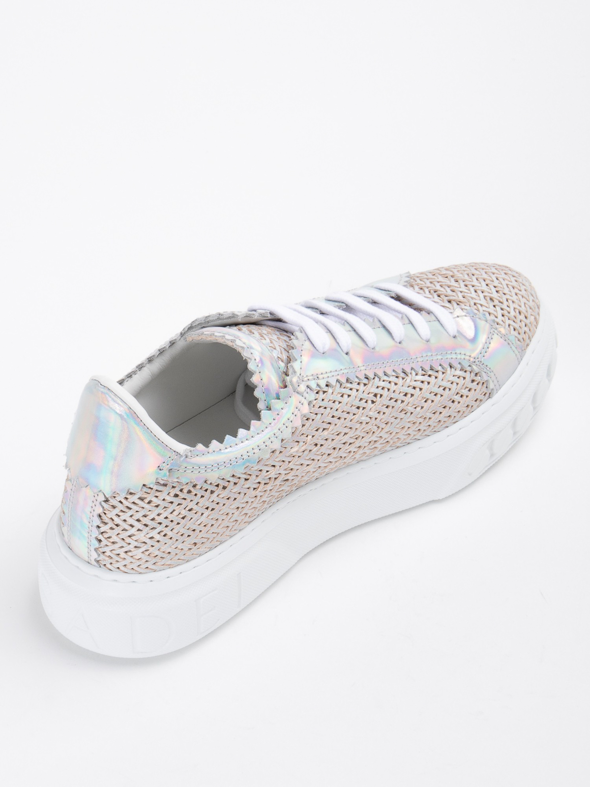 Silver leather sneakers 2X822P0201T0374B089 (CASADEI / スニーカー ) | CASADEI (カサディ)(3)