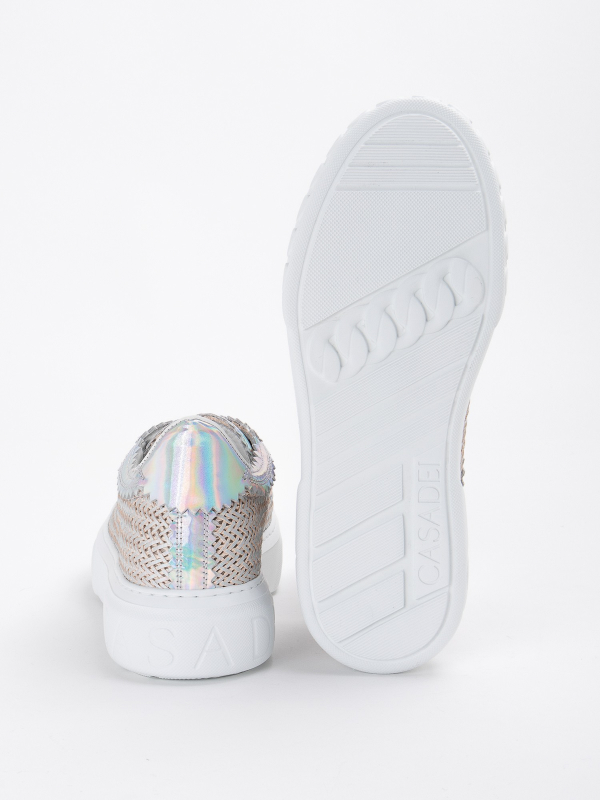 Silver leather sneakers 2X822P0201T0374B089 (CASADEI / スニーカー ) | CASADEI (カサディ)(4)