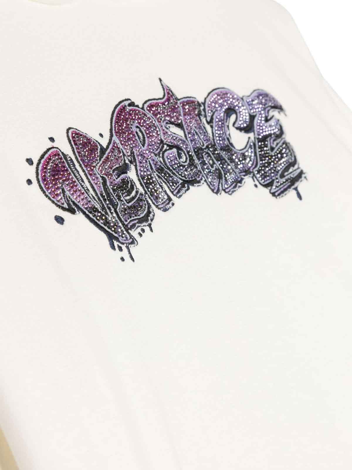 White cotton girl versace hoodie 10073591A075586W640 (VERSACE / スウェット・フーディー ) | VERSACE (ヴェルサーチェ)(2)