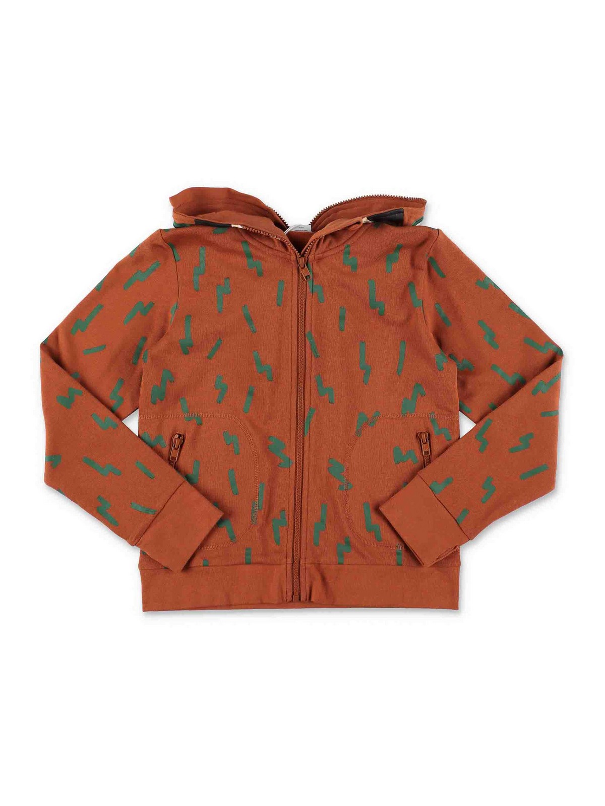 Brown printed cotton stella mccartney hoodie TT4Q00Z1424312VE (Stella McCartney / スウェット・フーディー ) | Stella McCartney (ステラ マッカートニー)